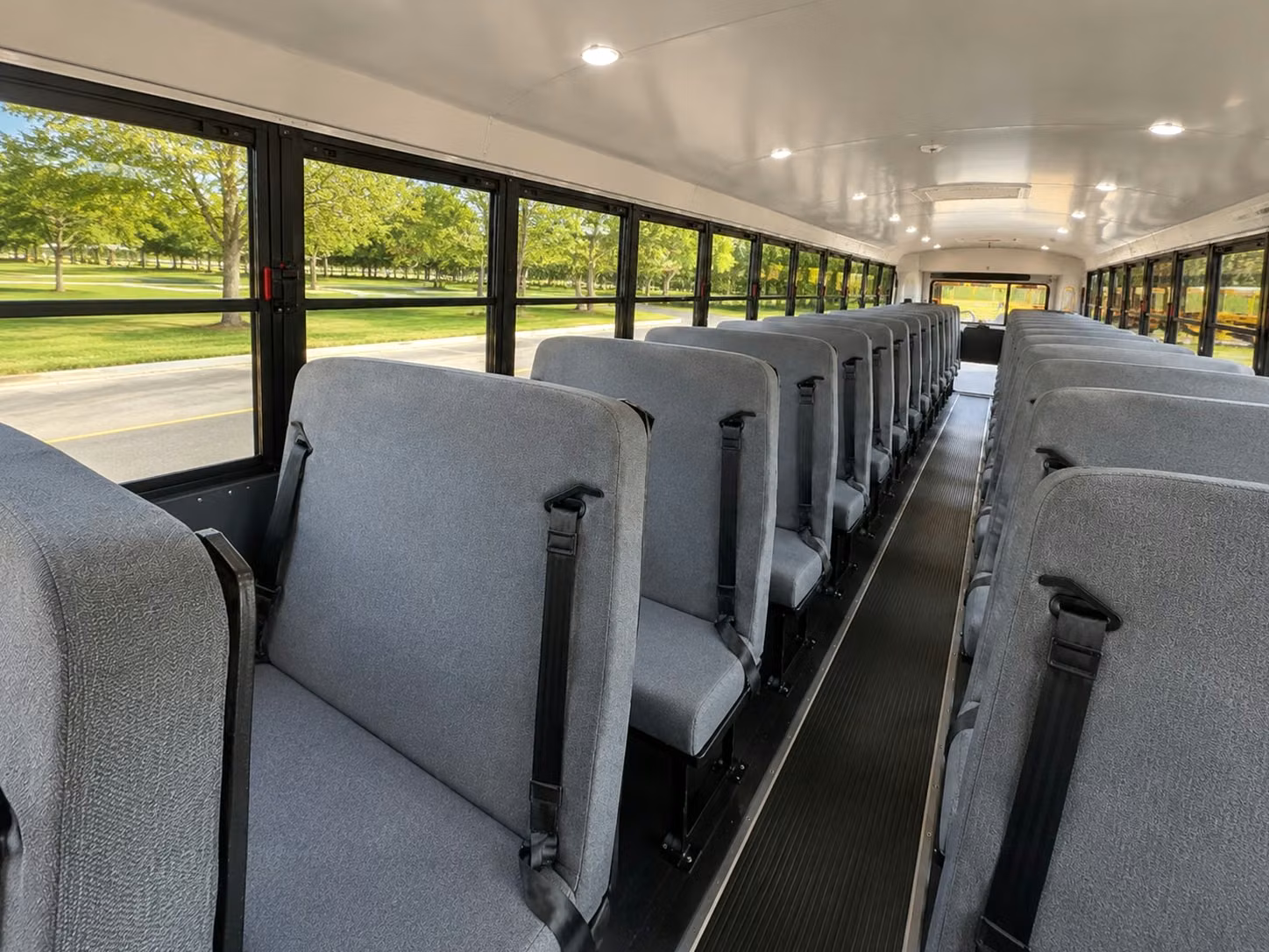 school bus inside